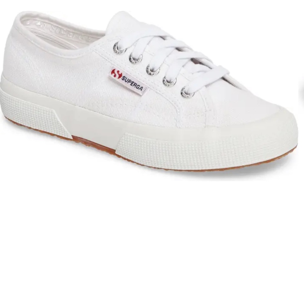 White Superga size 8.5. New With Tags.